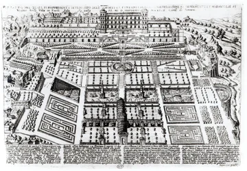 A Villa dEste palota és kertek, Tivoli, Olaszország, 1600 körül