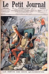 Don Quijote álma. Le Reve de Don Quijote (Miguel De Cervantes) – Illusztráció a Le petit Journal számára, 1905. május 21.