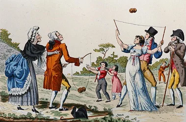A diablo játék (színes litho)