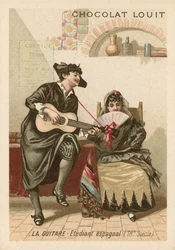 A gitár: spanyol diák (18. század)