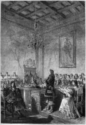 Lord William Russell (1639-1683) pere – metszet Francois Guizot 1877-es „Anglia története a legrégibb időktől” című könyvéből