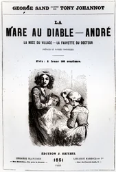 A The Devils Pool címlapja, George Sand, illusztrálta Tony Johannot, 1851