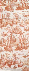 Toile de Jouy, a Szövetség 1790. július 14-i fesztiválját illusztrálva a Champs de Marsban (nyomott pamut)