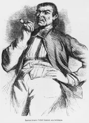 Vautrin, az udvarhölgyek pompásai és nyomorúságai című illusztrációja Honore de Balzactól, 1867-ben.
