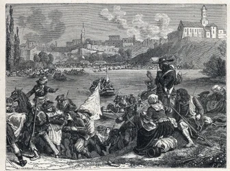 Vendee-háború (1793-1796): a cholet-i csatában vereséget szenvedett vendeaiak október 18-án visszatértek Loire-ba.