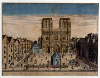 Kilátás a párizsi Notre Dame-ra