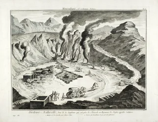 Kilátás a Solfatara vulkánra, Pozzuoli, Nápoly