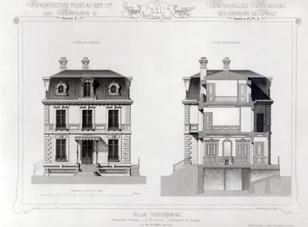 Suburban Villa, Premier Chasse St. Cloudban, az Architecture Privee au C19th-től,