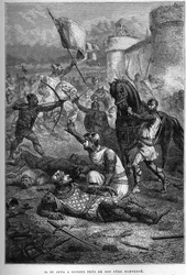 I. Vilmost fia, Robert megsebesíti franciaországi harc közben, 1076 – Robert Courteheuse felkelése