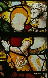 St Eustache látomását ábrázoló ablak, 2921629 részlet