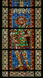 St Exuperyt ábrázoló w203 ablak