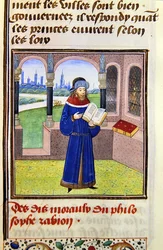Zabion, a Histoire des Philosophes-ból, 15. század vége (vellum)