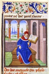 Zaqaquin, a Histoire des Philosophes-ból, 15. század vége (vellum)