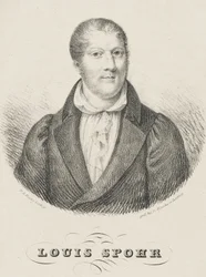 Louis Spohr portréja 1784-1859, c. 1830-1840.