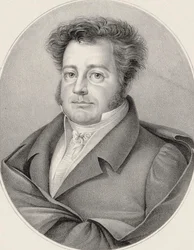Heinrich Marschner zeneszerző portréja 1795-1861.