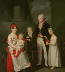 Marc Andre Souchay (1759-1814) és családja, 1805 körül
