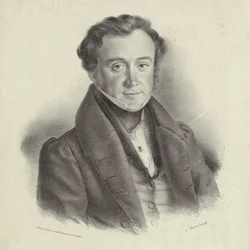 Johann Wenzel Kalliwoda zeneszerző portréja 1801-1866.