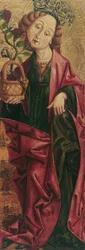 Szent Dorottya (belül) és Szent Alexius (kint)