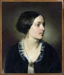 Katarzyna Potocka grófnő (1825-1907), sz. Branicka – Friedrich Ritter von Amerling (1803-1887) portréja. Olajfestmény