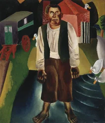 Az idióta a tónál, 1926 körül (olaj, vászon)