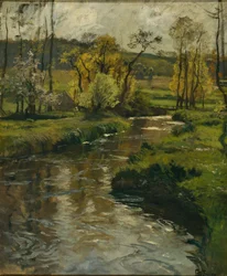 Normandiai folyó, 1896 körül (festmény)
