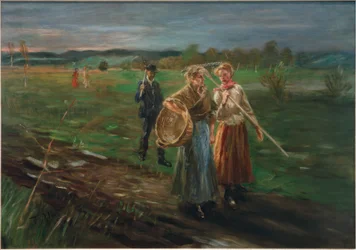 Szénanyíráskor