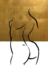 Minimalista arany-testszínű