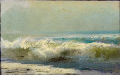Szörfözés Jaltában Vasziljev, Fjodor Alekszandrovics (1850-1873) mellett. Olajfestmény