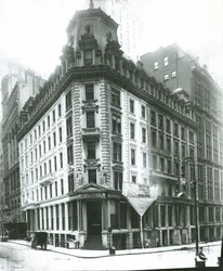 J.P. Morgan épület, Wall Street, New York City (zselatin ezüst fotó)