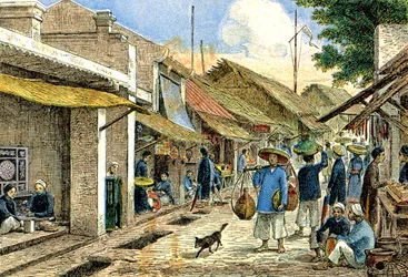 Kézművesek egy annami faluban, 1900 körül (illusztráció)