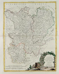 Bourgogne, Franca Contea és Lyons kormányzásai, G. Zuliani metsze a Legújabb Atlasz I. toméjából vett, 1777-ben Velencében Antonio Zatta, Magángyűjtemény