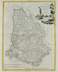 Dauphin, Provence, Venaissin megye és Orange Principátus kormányzásai, G. Zuliani metszetei az 1777-ben Velencében kiadott Legújabb Atlasz I. Tome-jából vették át Antonio Zatta, Priv.