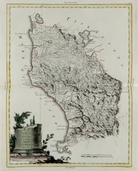 Pisa területe, G. Zuliani metszete az Antonio Zatta által 1783-ban Velencében kiadott „Legújabb atlasz” II. Tome-járól, magángyűjtemény