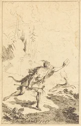 M. de Saint-Denis küldötte, M. de Belle-Isle, fogoly [balra]