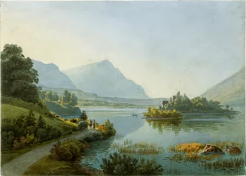 A Lauerz-tó és a Schwanau-sziget