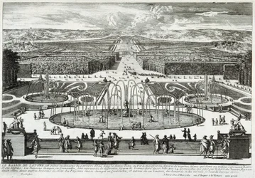 A Latona-medence a versailles-i kastély kertjében - Perelle, 17. század vége