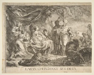 Lábán az isteneit keresi, 1753.