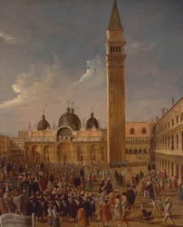 Olaszország, Veneto, Velence, karnevál a San Marco téren, közelről