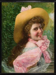Lány arca (olaj, vászon)