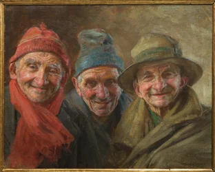 Három barát 1917 (olaj, vászon)