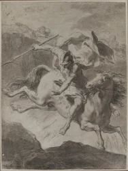 Marcus Curtius halála, 1799.