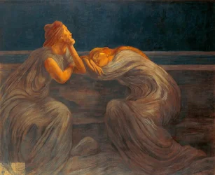Nocturne, 1908, Gaetano Previati (1852–1920).