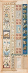 Pilaster Loggia II (dísz nyereg lóval a középső részben)