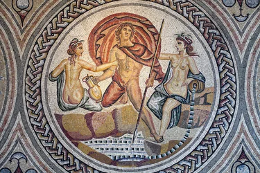 Hylas és a nimfák mozaikja.