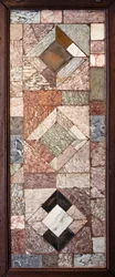 burkolat, - (Opus sectile márványból)