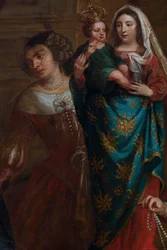Izabella spanyol főhercegnő, aki ékszereit ajándékozza a hallei Szent Márton-bazilikának