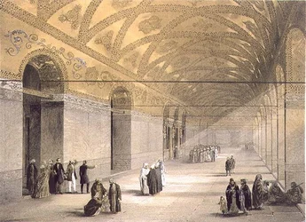 Hagia Sophia, 10. tábla: a Felső Képtár bejárata, metszett: Louis Haghe (1806-85), megjelent 1852 (litho)