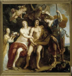 Herkules, Omphale és Minerva