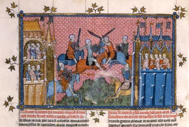 Jelenet a tó Lancelot romantikájából