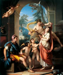Gavin Hamilton (1723-1798) a Vénusz Helént Párizsnak ajánlja